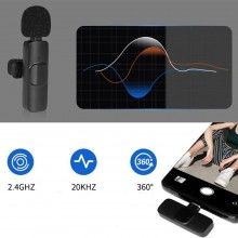 Microfon Wireless Tip Lavaliera SIKS, Interfata USB C, Negru Dinamic, 80mah, 2.4ghz, Plug & Play Microfon Wireless Tip Lavaliera SIKS, Interfata USB C, Negru Dinamic, 80mah, 2.4ghz, Plug & Play