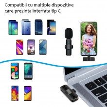 Microfon Wireless Tip Lavaliera SIKS, Interfata USB C, Negru Dinamic, 80mah, 2.4ghz, Plug & Play Microfon Wireless Tip Lavaliera SIKS, Interfata USB C, Negru Dinamic, 80mah, 2.4ghz, Plug & Play