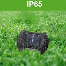 Set 4 Lampi Solare SIKS Cu Lumina Bidirectionala Rezistente La Apa, 2 LED SMD, IP65, 200mah , Negru