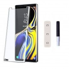 Folie din sticla SIKS cu adeziv UV Digitech Glass pentru Samsung Galaxy S9+, lampa UV inclusa, transparenta