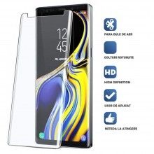 Folie din sticla SIKS cu adeziv UV Digitech Glass pentru Samsung Galaxy S9+, lampa UV inclusa, transparenta