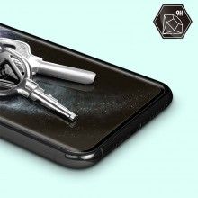 Folie din Sticla SIKS pentru iPhone X, Aplicare Usoara, Anti-Amprenta, Duritate 9H, Transparenta