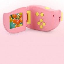 Camera Video-Foto Digitala EDAR, Interactiva, Cu 5 Jocuri, 400 mAH, Full-HD, Ecran 2 inch, Micro SD, Roz/Galben
