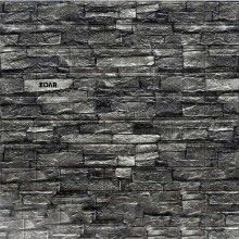 Tapet 3D Autoadeziv EDAR, design modern, rezistent la apa, usor de curatat, dimensiuni 77x70cm, model piatra in relief, gri