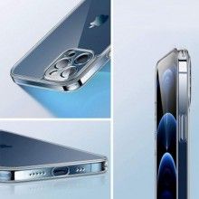 Husa SIKS pentru telefon iPhone 12 Pro, silicon subtire, ultra slim, gel, transparenta