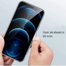Husa SIKS pentru telefon iPhone 12 Pro, silicon subtire, ultra slim, gel, transparenta