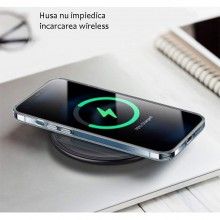 Husa SIKS pentru telefon iPhone 12 Pro, silicon subtire, ultra slim, gel, transparenta