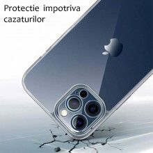 Husa SIKS pentru telefon iPhone 12 Pro, silicon subtire, ultra slim, gel, transparenta