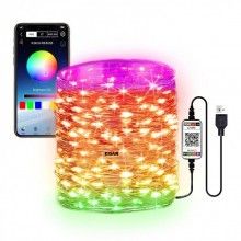Instalatie luminoasa EDAR, inteligenta, bluetooth 4.0, control din aplicatie, conectare prin USB, multicolora, 8 metri Instalatie luminoasa EDAR, inteligenta, bluetooth 4.0, control din aplicatie, conectare prin USB, multicolora, 8 metri