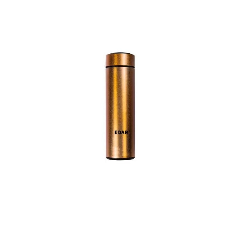 Termos inteligent EDAR cu termometru, capacitate 500 ml, auriu Termos inteligent EDAR cu termometru, capacitate 500 ml, auriu