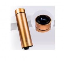 Termos inteligent EDAR cu termometru, capacitate 500 ml, auriu
