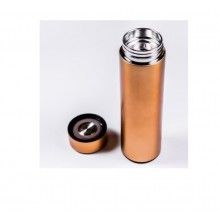 Termos inteligent EDAR cu termometru, capacitate 500 ml, auriu Termos inteligent EDAR cu termometru, capacitate 500 ml, auriu