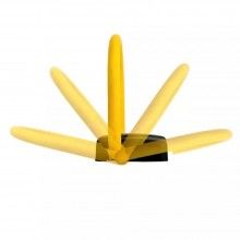 Blocator Parcare Automat SIKS, Functionare pe Baterii, Control de la Distanta, Rezistent la Apa, Anti Furt, 40x45cm, Galben