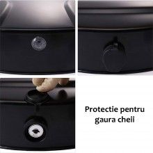 Blocator Parcare Automat SIKS, Functionare pe Baterii, Control de la Distanta, Rezistent la Apa, Anti Furt, 40x45cm, Galben