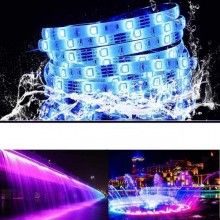 Kit Banda LED EDAR, 5050 RGB, Wireless, Interior IP20, Control Din Telefon sau Telecomanda, Lumina Multicolora, Joc de Lumini...