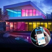 Kit Banda LED EDAR, 5050 RGB, Wireless, Interior IP20, Control Din Telefon sau Telecomanda, Lumina Multicolora, Joc de Lumini...