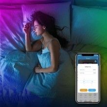 Kit Banda LED EDAR, 5050 RGB, Wireless, Interior IP20, Control Din Telefon sau Telecomanda, Lumina Multicolora, Joc de Lumini...