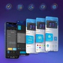 Kit Banda LED EDAR, 5050 RGB, Wireless, Interior IP20, Control Din Telefon sau Telecomanda, Lumina Multicolora, Joc de Lumini...