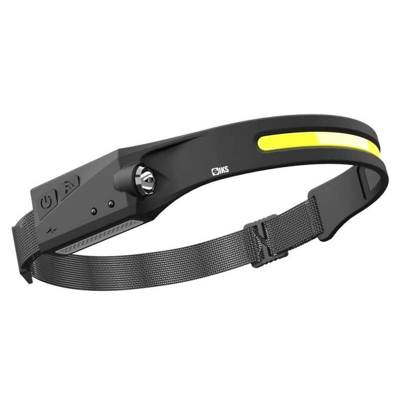 Lanterna SIKS Cu Acumulator Intern, Frontala, Pentru Cap, USB TYPE C Pescuit, Camping, Drumetii, Cu Senzor Miscare, Waterproo...