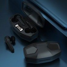 Casti fara fir EDAR pentru Gaming, wireless, afisaj led, versiune bluetooth 5.1, Negre
