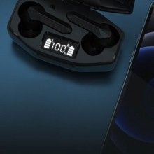 Casti fara fir EDAR pentru Gaming, wireless, afisaj led, versiune bluetooth 5.1, Negre Casti fara fir EDAR pentru Gaming, wireless, afisaj led, versiune bluetooth 5.1, Negre