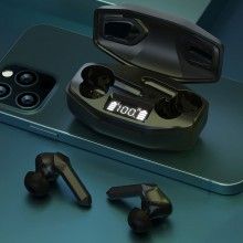 Casti fara fir EDAR pentru Gaming, wireless, afisaj led, versiune bluetooth 5.1, Negre Casti fara fir EDAR pentru Gaming, wireless, afisaj led, versiune bluetooth 5.1, Negre