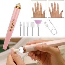Mini freza EDAR portabila pentru unghii, 5 accesorii, roz Mini freza EDAR portabila pentru unghii, 5 accesorii, roz