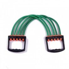 Extensor cu 5 Corzi SIKS, pentru Fitness, Antrenamente, Cauciuc, Verde