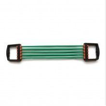 Extensor cu 5 Corzi SIKS, pentru Fitness, Antrenamente, Cauciuc, Verde Extensor cu 5 Corzi SIKS, pentru Fitness, Antrenamente, Cauciuc, Verde