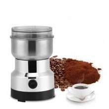 Rasnita Pentru Cafea EDAR, Electrica, 100g, 200 W, Din Otel Inoxidabil, Argintiu/Negru Rasnita Pentru Cafea EDAR, Electrica, 100g, 200 W, Din Otel Inoxidabil, Argintiu/Negru
