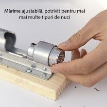 Spargator De Nuci EDAR, Manual,Indeparteaza coaja, Otel Inoxidabil, Spargator De Nuci, Din Lemn Si Otel, Arginitiu