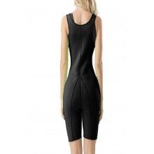 Costum modelator corporal SIKS, pentru femei, material neopren, marime XXXL, negru