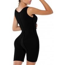 Costum modelator EDAR corporal, material neoprene, pentru femei, marime 3XL, negru Costum modelator EDAR corporal, material neoprene, pentru femei, marime 3XL, negru