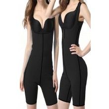 Costum modelator EDAR corporal, material neoprene, pentru femei, marime 3XL, negru Costum modelator EDAR corporal, material neoprene, pentru femei, marime 3XL, negru
