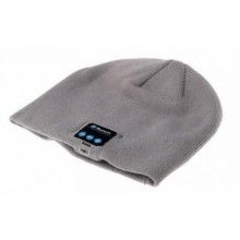 Caciula cu muzica EDAR, conexiune Bluetooth, casti si microfon intergrate, tricot, gri deschis