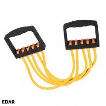 Extensor cu 5 Corzi EDAR, Pentru Fitness, Antebrat, Brate, Piept, Biceps, Consolidarea musculaturii, Antrenamente, Cauciuc, G...