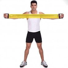 Extensor cu 5 Corzi EDAR, Pentru Fitness, Antebrat, Brate, Piept, Biceps, Consolidarea musculaturii, Antrenamente, Cauciuc, G... Extensor cu 5 Corzi EDAR, Pentru Fitness, Antebrat, Brate, Piept, Biceps, Consolidarea musculaturii, Antrenamente, Cauciuc, G...