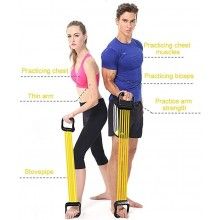 Extensor cu 5 Corzi EDAR, Pentru Fitness, Antebrat, Brate, Piept, Biceps, Consolidarea musculaturii, Antrenamente, Cauciuc, G... Extensor cu 5 Corzi EDAR, Pentru Fitness, Antebrat, Brate, Piept, Biceps, Consolidarea musculaturii, Antrenamente, Cauciuc, G...