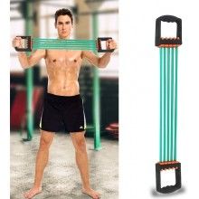 Extensor cu 5 Corzi EDAR, Pentru Fitness, Antebrat, Brate, Piept, Biceps, Consolidarea musculaturii, Antrenamente, Cauciuc, V...