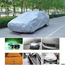Husa Auto EDAR, Tip Prelata Impermeabila Masina, Protectie Impotriva Prafului, Ploii si Razelor UV, Gri, XL
