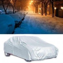 Husa Auto EDAR, Tip Prelata Impermeabila Masina, Protectie Impotriva Prafului, Ploii si Razelor UV, Gri, XL