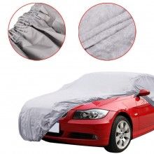 Husa Auto EDAR, Tip Prelata Impermeabila Masina, Protectie Impotriva Prafului, Ploii si Razelor UV, Gri, XL