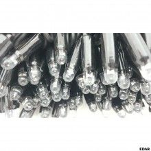 Instalatie LED Liniara SIKS, cu 100 de LED -uri, 7 m lungime, fir verde inchis, Multicolor