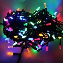 Instalatie de Craciun SIKS, Ghirlanda Luminoasa 8 m, Led-uri Cilindru, Liniara Multicolora, 100 Leduri Instalatie de Craciun SIKS, Ghirlanda Luminoasa 8 m, Led-uri Cilindru, Liniara Multicolora, 100 Leduri