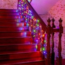 Instalatie De Craciun Liniara SIKS, 100 m, 1000 LED -uri, Cu 8 Jocuri de Lumini, Pentru Exterior/Interior, Fir Verde Inchis, ... Instalatie De Craciun Liniara SIKS, 100 m, 1000 LED -uri, Cu 8 Jocuri de Lumini, Pentru Exterior/Interior, Fir Verde Inchis, ...