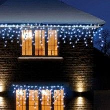 Instalatie De Craciun SIKS Model Turturi, 5 m, 100 Led-uri, Cu 8 jocuri de lumini, Franjuri, Pentru Exterior/Interior, Fir Al...