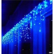 Instalatie De Craciun SIKS Model Turturi, 5 m, 100 Led-uri, Cu 8 jocuri de lumini, Franjuri, Pentru Exterior/Interior, Fir Al...