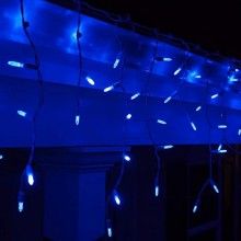 Instalatie De Craciun SIKS Model Turturi, 5 m, 100 Led-uri, Cu 8 jocuri de lumini, Franjuri, Pentru Exterior/Interior, Fir Al...