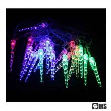 Sir Lumini Colorate SIKS, 6 m, Fir Transparent LED Tip Turturi De Gheata, 40 LED, Multicolor