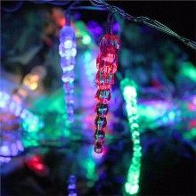 Sir Lumini Colorate SIKS, 6 m, Fir Transparent LED Tip Turturi De Gheata, 40 LED, Multicolor Sir Lumini Colorate SIKS, 6 m, Fir Transparent LED Tip Turturi De Gheata, 40 LED, Multicolor
